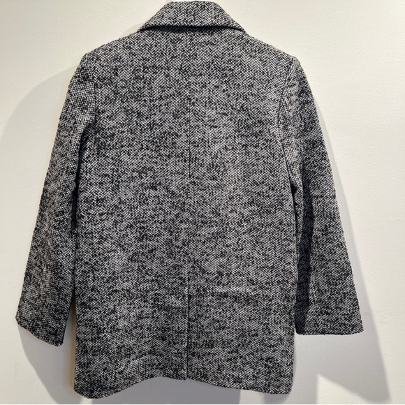 & OTHER STORIES Oversized Blazer Relaxed Double Breasted Jacket Tweed Gray 0 - Picture 7 of 14